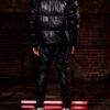 Mens Black Leather Cargo Trouser - Real Sheep Skin - Image 2